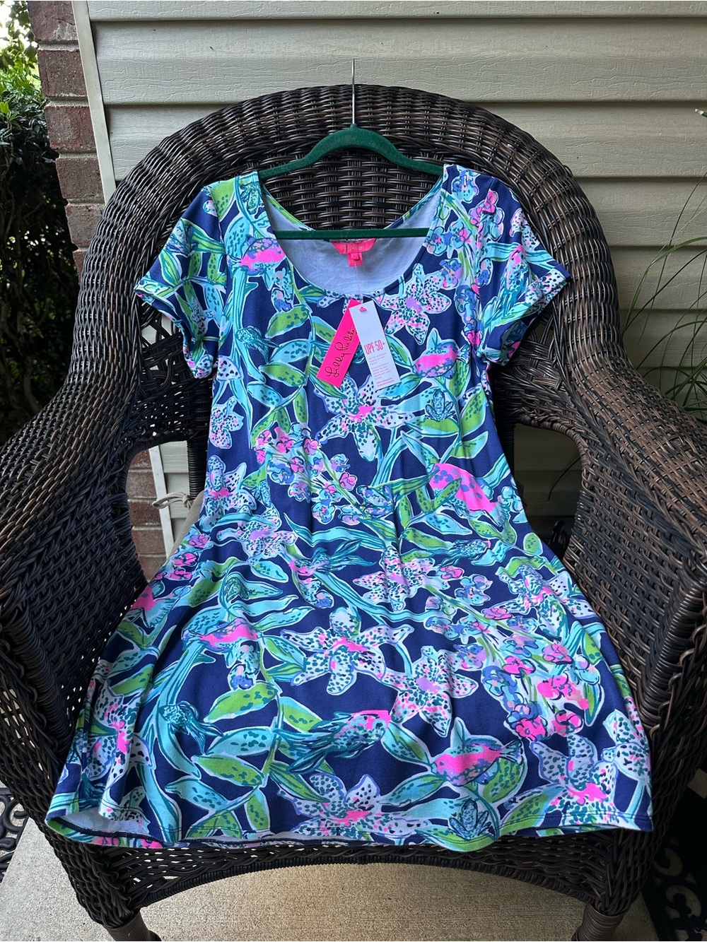 Lilly Pulitzer Tammy T-shirt Dress Sway This Way L
